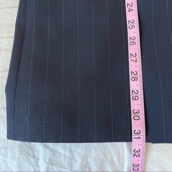 Valentino Vintage Blue White Stripe Double Breasted Wool Blazer Men’s Size 40R